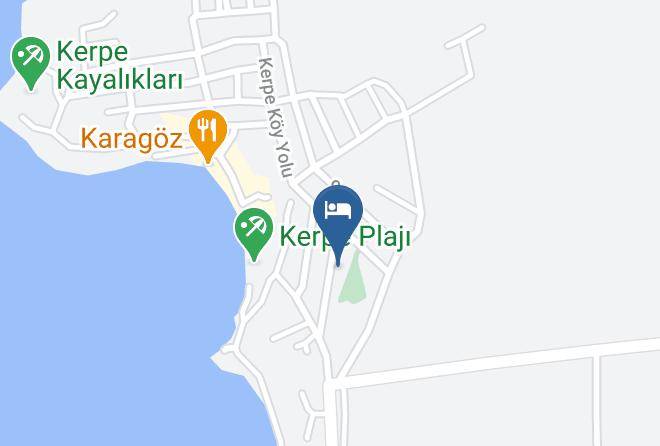 Kandira - Kerpe Degirmen Otel Maps