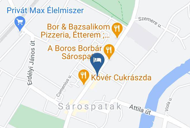 Sarospatak - Kert Panzio Maps