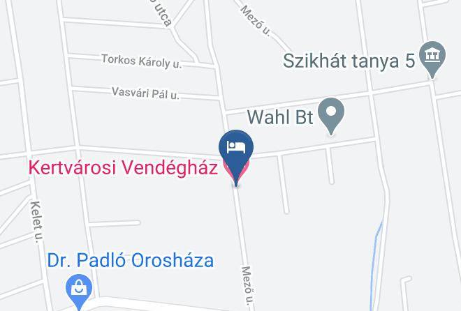 Oroshaza - Kertvarosi Vendeghaz Maps