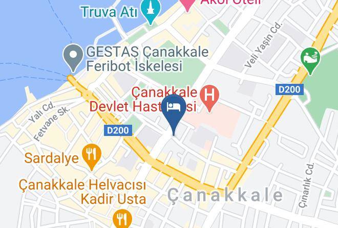 Canakkale Ismet Pasa - Hotel Kestanbol Maps