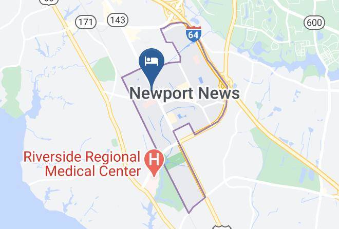 Newport News City - Key West Inn Newport News Maps