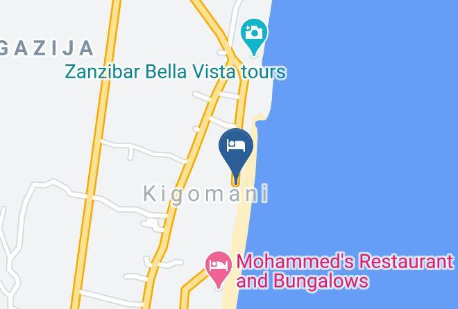 Zansibar North Central - Keys Bungalows Maps