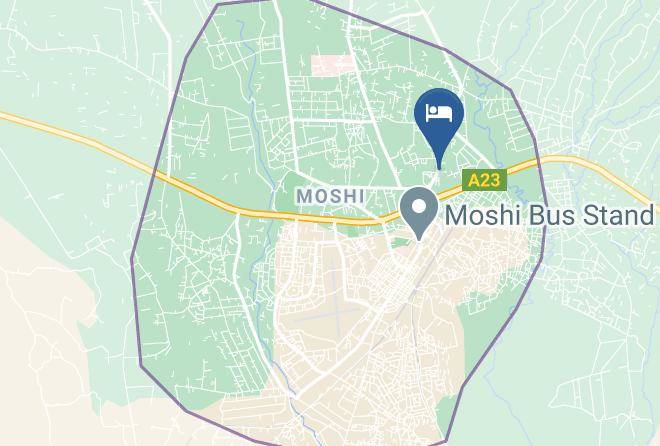 Moshi Urban - Keys Hotel Travel & Tours Maps