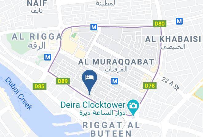 Dubai - Khalidia Palace Hotel Dubai Maps