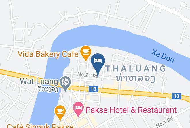 Pakse - Khamfong Sihavong Hotel Maps