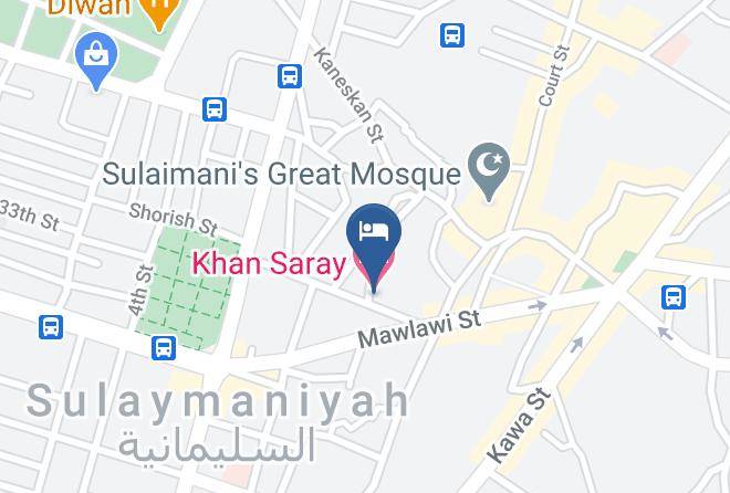 Sulaymaniyah - Khan Saray Hotel Maps