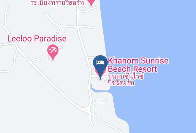 Amphoe Khanom - Khanom Sunrise Beach Resort Maps