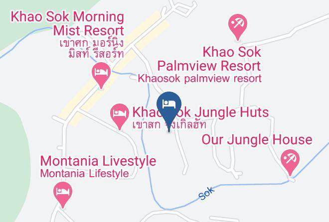 Amphoe Phanom - Khao Sok Cabana Resort Maps