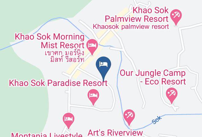 Amphoe Phanom - Khao Sok Jungle Huts Maps