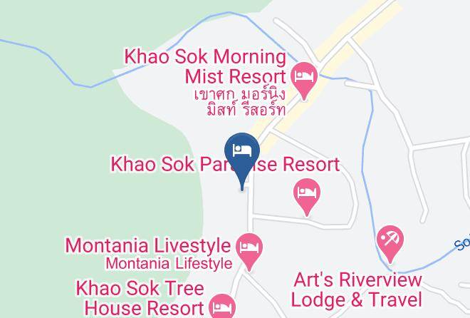 Amphoe Phanom - Khao Sok Las Orquideas Resort Maps