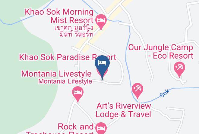 Amphoe Phanom - Khao Sok Paradise Resort Maps