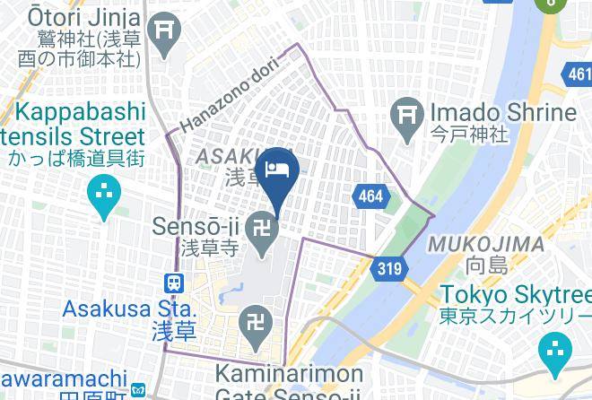Taito Ward - Khaosan Tokyo Origami Maps