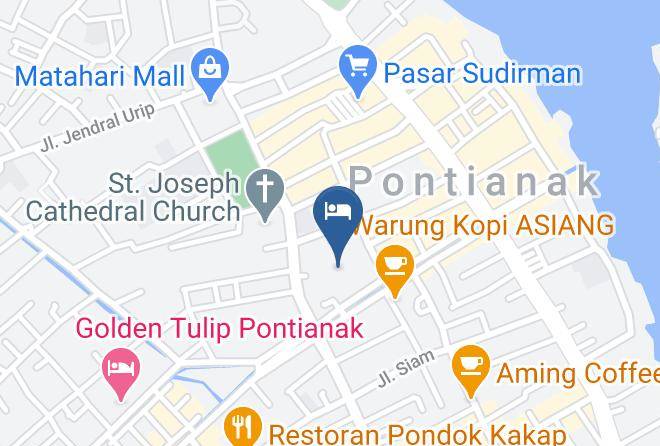 Kota Pontianak - Khatulistiwa Hotel Maps
