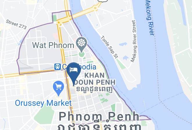 Doun Penh - Khmer City Hotel Maps