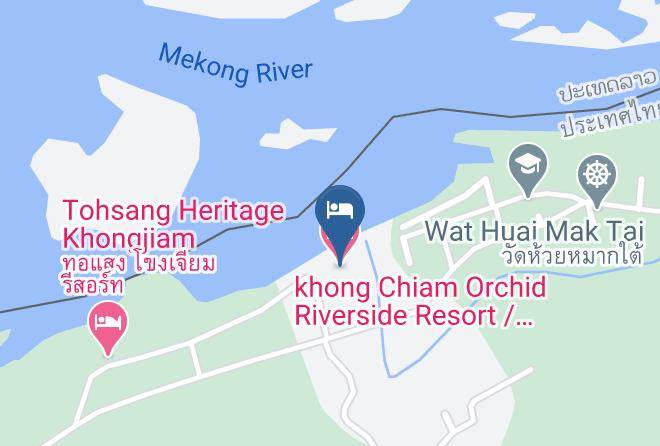 Amphoe Khong Chiam - Khong Chiam Orchid Riverside Resort Maps