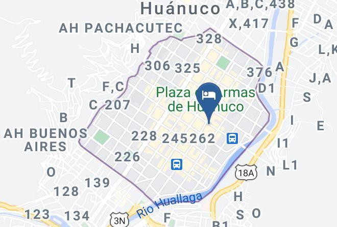 Huanuco - Khonwa Huanuco Hotel Maps