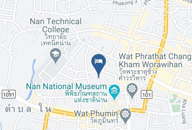 Amphoe Mueang Nan - Khuang Chang Kham Boutique Hohel Maps