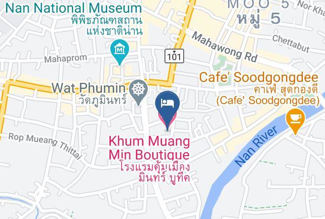 Amphoe Mueang Nan - Khum Muang Min Boutique Hotel Maps