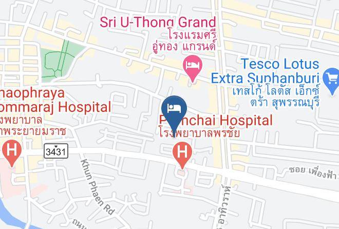 Amphoe Mueang Suphan Buri - Khum Suphan Hotel Maps
