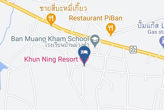 Amphoe Phang Khon - Khun Ning Resort Maps
