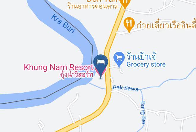 Amphoe Kra Buri - Khung Nam Resort Maps