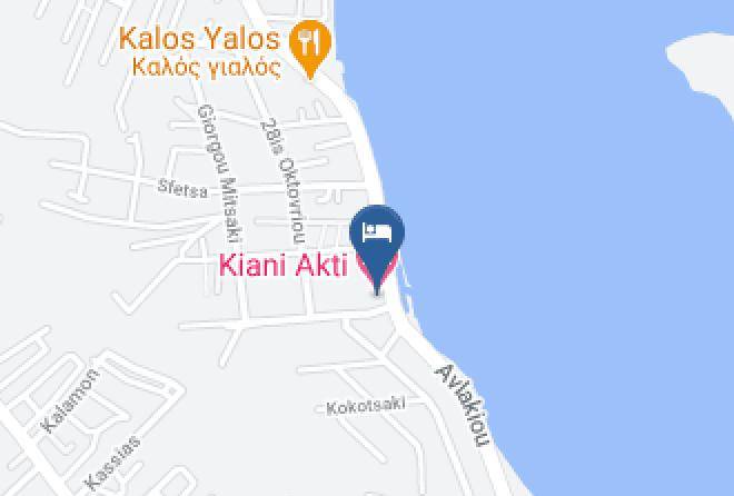 East Attica - Kiani Akti Hotel Maps