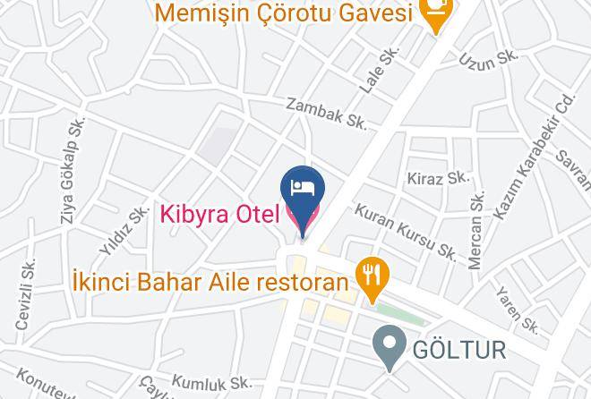 Golhisar - Kibyra Otel Maps