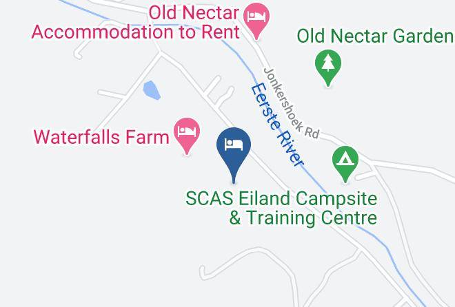 Cape Winelands - Kierie Kwaak Self Catering Maps