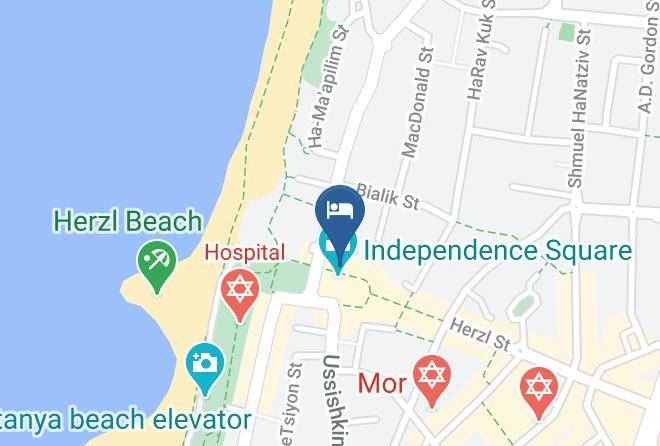 Kikar Boutique Hotel Netanya Map