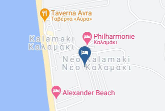 Iraklion - Kiklamino Hotel In Kalamaki Maps
