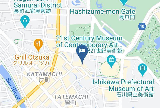 Kanazawa City - Kikunoya Ryokan Maps