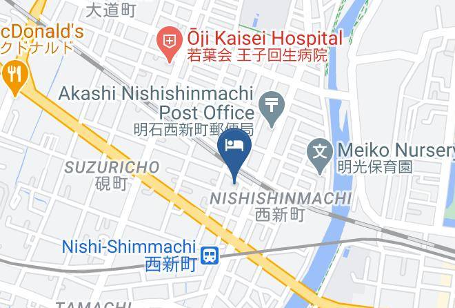 Akashi City - Kikusui Business Hotel Maps