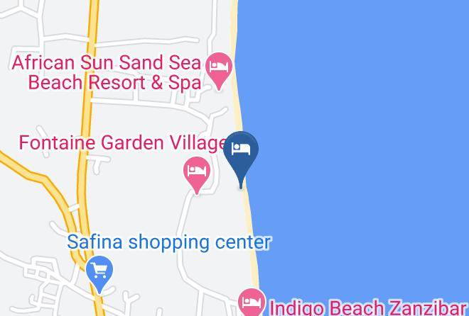Zanzibar South - Kilimani Kwetu Beach Hotel Bar & Restaurant Maps