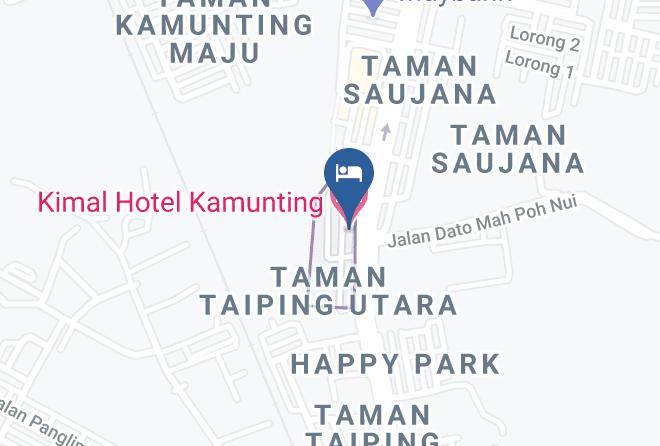 Larut - Kimal Hotel Kamunting Maps