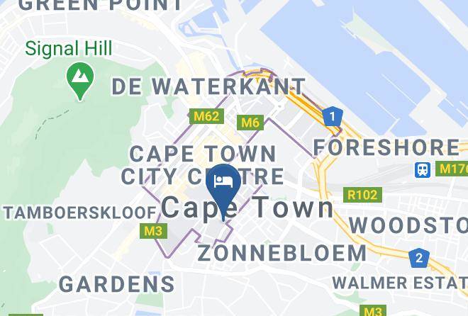 City Of Cape Town - Kimberley Backpackers Hotel Maps