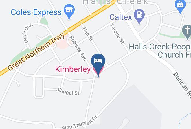 Halls Creek - Kimberley Hotel Maps