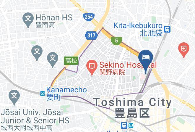 Toshima Ward - Kimi Ryokan Maps