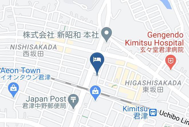 Kimitsu City - Kimitsu Green Hotel Maps