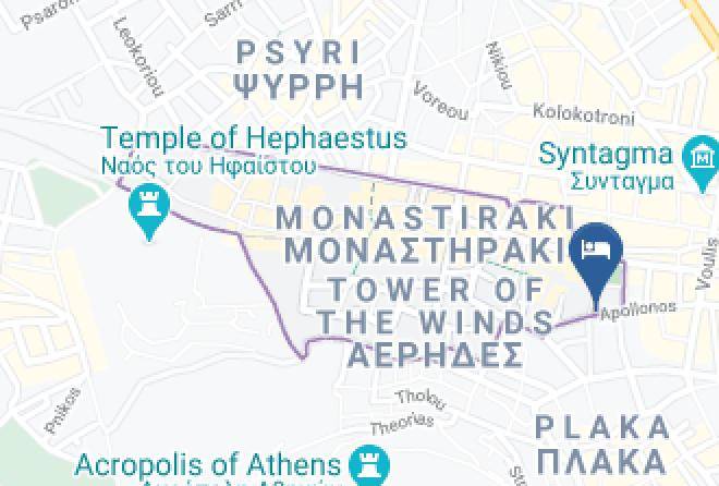 Central Athens - Kimon Hotel Athens Maps