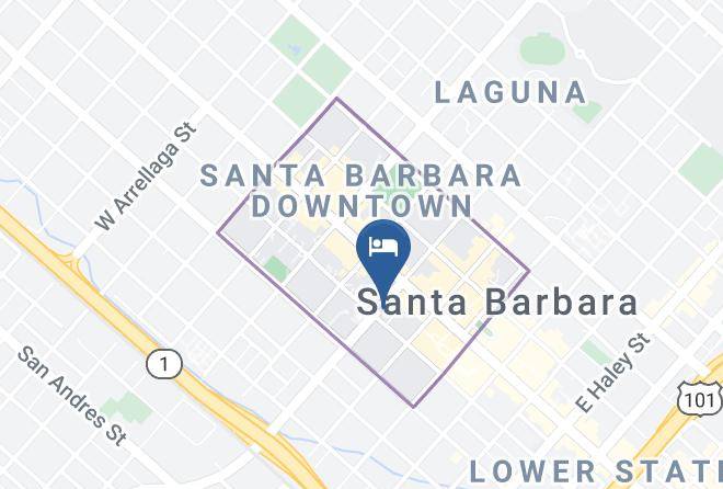 Santa Barbara - Kimpton Canary Hotel Maps
