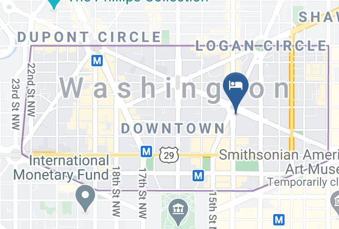 City Of Washington - Hotel Zena Maps