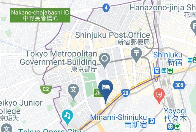 Shinjuku Ward - Kimpton Shinjuku Tokyo Maps