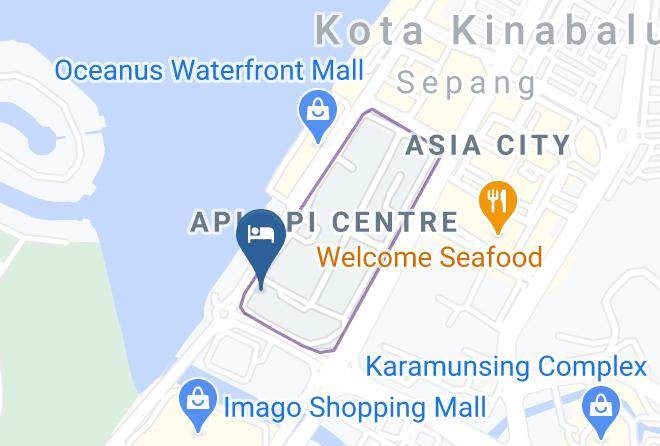 Westst Division - Kinabalu Borneo Hotel Maps