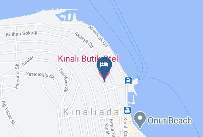 Adalar - Kinali Butik Otel Maps