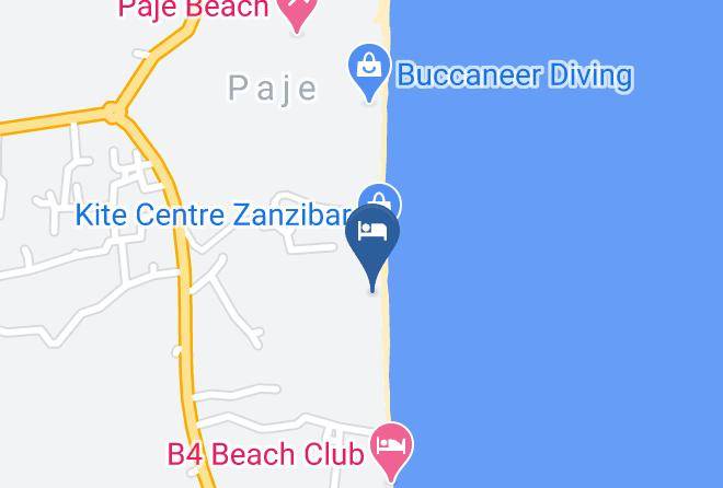 Zanzibar South - Kinazi Upepo Beach Hotel Maps