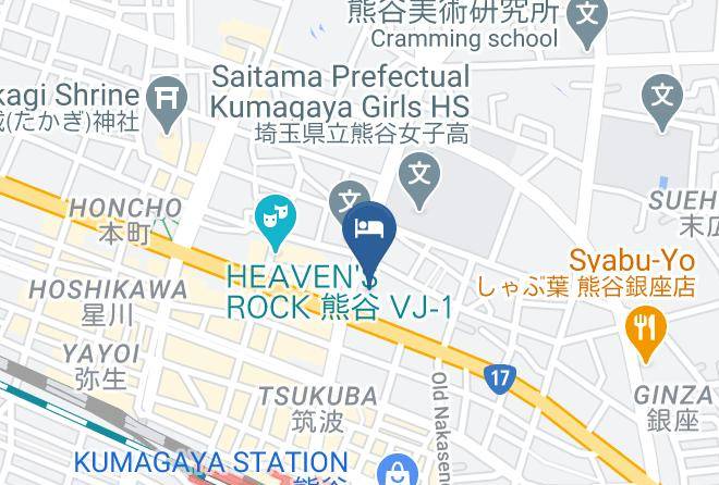 Kumagaya City - King Ambassador Hotel Kumagaya Maps