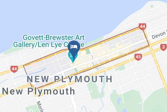 New Plymouth - King And Queen Hotel Suites Maps