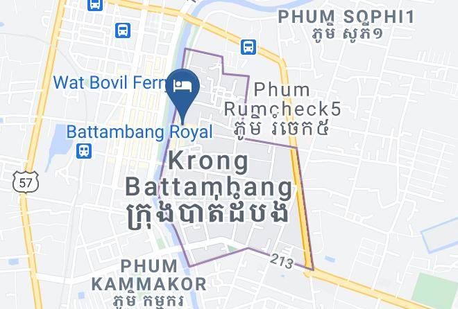 Battambang City - King Fy Hotel Maps