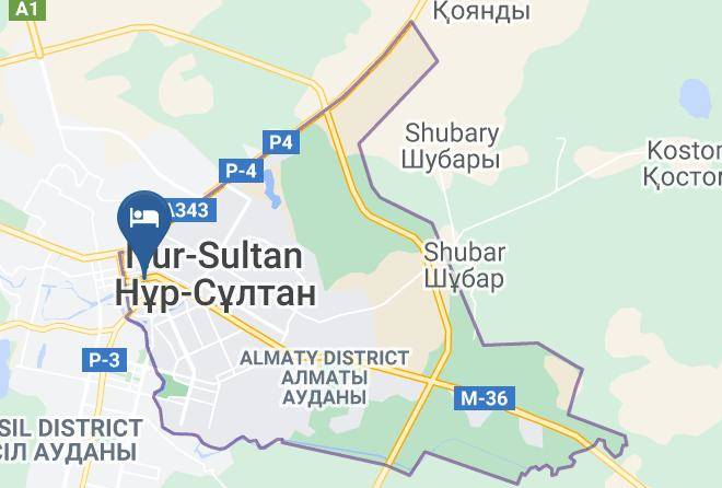 King Hotel Astana Map