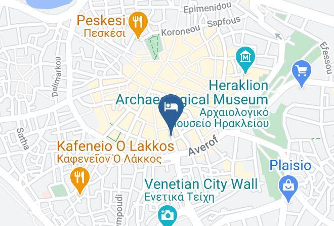 Iraklion - King's Blue Urban Suites Maps